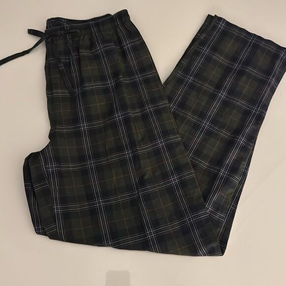 Stafford Pajamas Mens Small Green Plaid - Picture 3 of 3